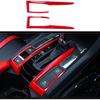 Horry ABS Carbon Fiber Print Steering Wheel Cover Instrument Panel Decorative Air Outlet Center Console Moulding Trim Full Set of Interiors