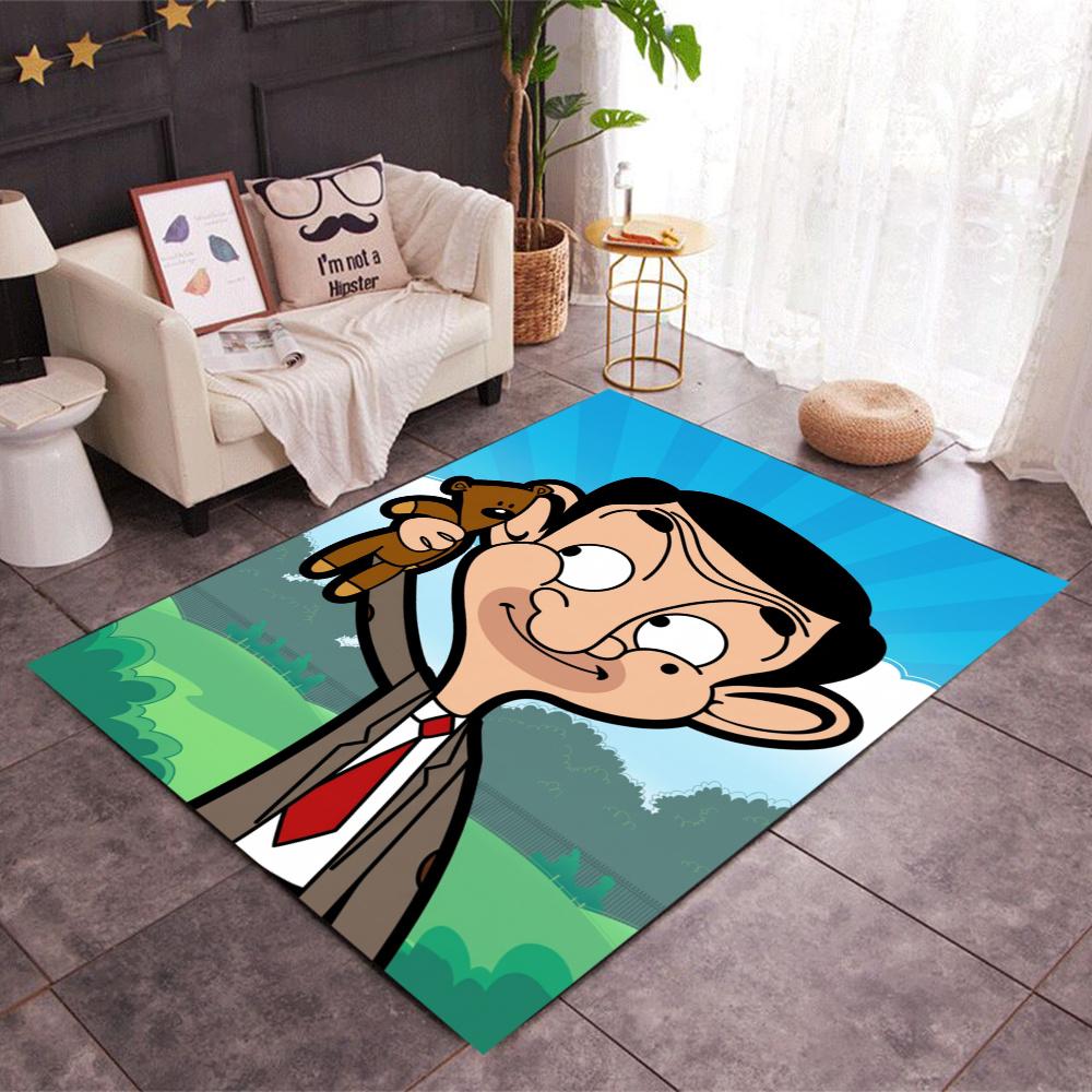 Mr Bean London Trip Carpet Design For Entryway Living Rooms Hallway Study Room Antislip Carpet Decorate Offices Spiritual Gift