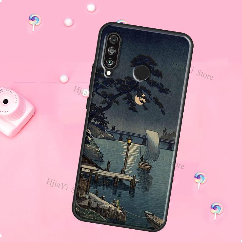 Japanese Style Ukiyo-e Art For Huawei Honor Magic 5 Lite X8 X9 X8a X9a 50 70 P20 P30 P40 P50 P60 Pro P Smart 2019 Case