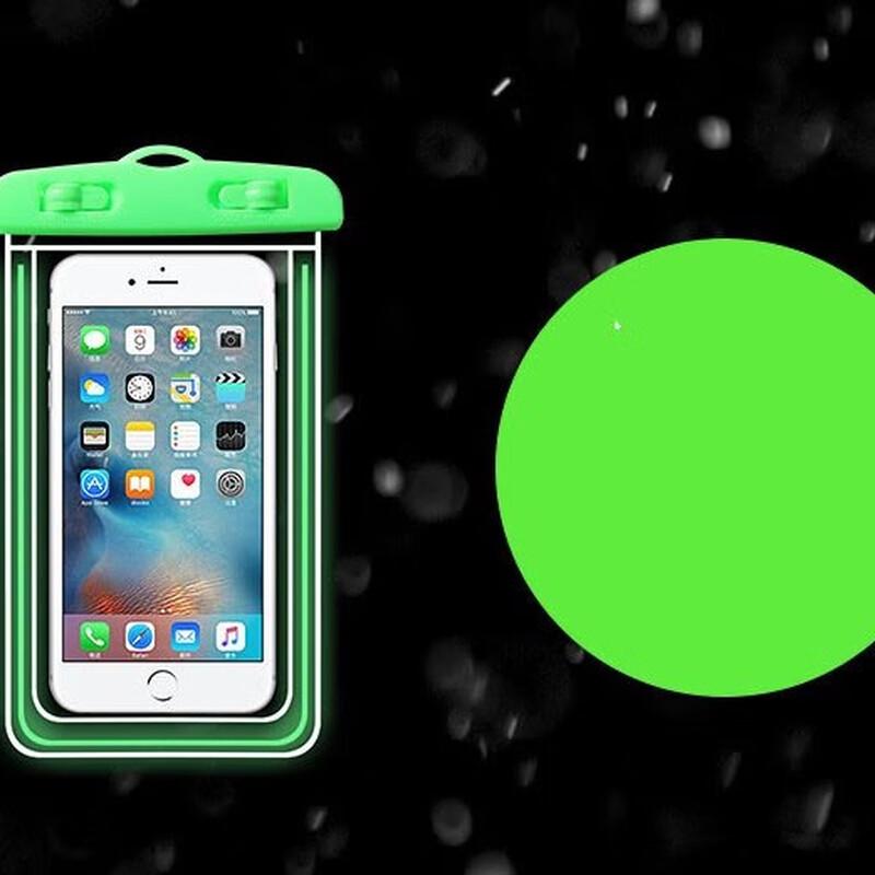 Luminous Green Waterproof Phone Bag