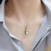 Marine Octopus Jellyfish Pendant Necklace For Women Girls Vintage Natural Pearls Marine Life Necklaces Fashion Jewelry