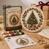 Cross Stitch Kit with Preprinted Patterns Christmas Embroidery for Beginners, Pre-Printed Pattern Full Set Anniversary And Birthday Gift Ideas