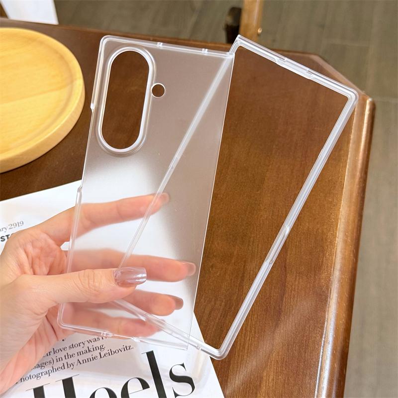 Ultra Thin Matte Slim PC Folding Phone Case for Samsung Galaxy Z Fold 7 6 5 4 3 5G Zfold7 Shockproof Transparent Hard Back Cover