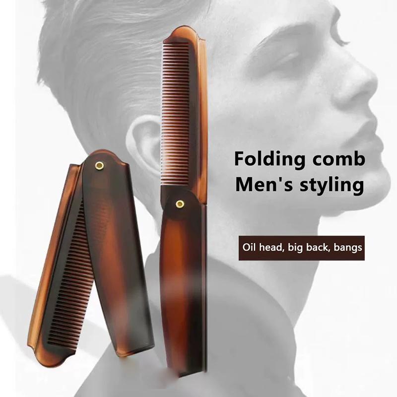 Przenośne składane grzebienie kieszonkowe, grzebienie do brody z tworzywa sztucznego, narzędzie do stylizacji włosów, grzebienie dla mężczyzn i kobiet, składany grzebień, narzędzie do włosów dla fryzjera