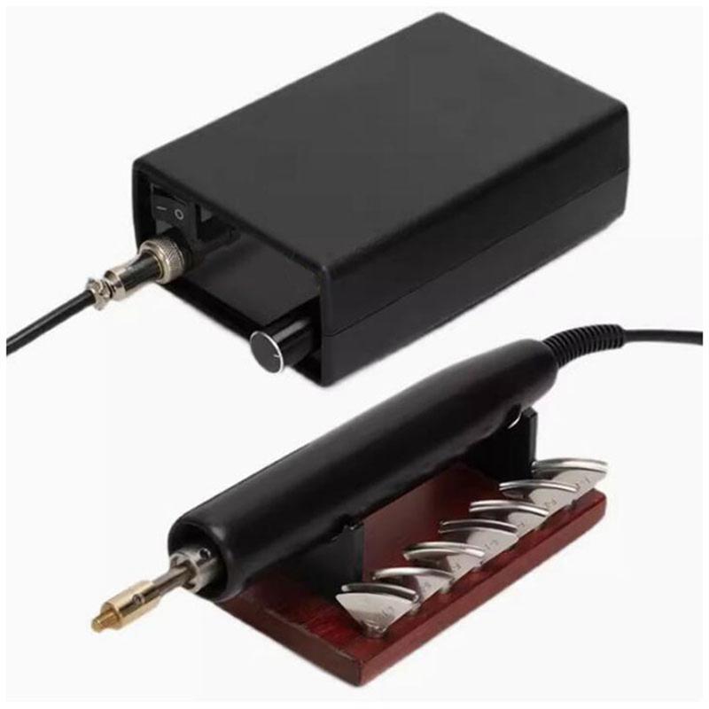 Leather Edge Folding G& C Electric Creasing Machine With Digital Temperature Control Set 7Pcs Head& EU Plug