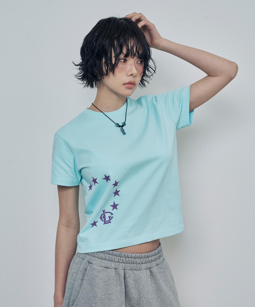 Lujeoseukeulleob Circle Star Logo Short Sleeve T-Shirt Mint
