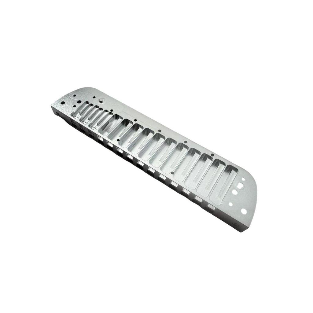 Chromatic Harmonica LAI257/255 with Metal Silver Aluminum Comb