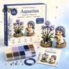 Relaxing Stress Relief Art Kits 12 Zodiac Signs DIY Beaded Garden Kit, 3D Astrology Flower Craft Plastic Ornament Crafting Materials Handmade Bead Kit