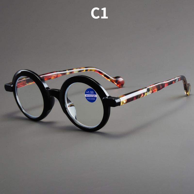 Women's glasses, retro round small frame glasses for men and women