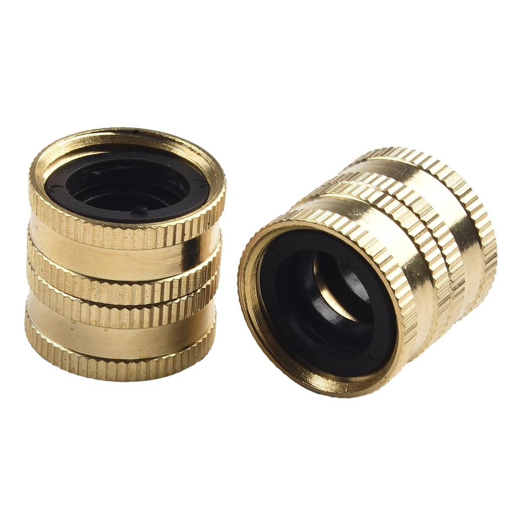 Sturdy Brass Garden Hose Connector Female To Female Long Lasting and Reliable Suitable for Various Garden Accessories