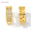 14K/18K Gold Plated Hinged Necklace Enhancer Bail Clasps,Brass Pendant Bail For Jewelry Making Supplies,DIY Jewelry Materials