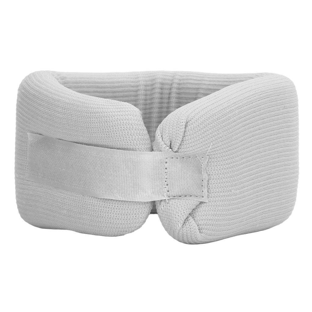 Neck Brace Grey Nylon High Elastic Sponge Chin Curvature Design Neck Support Pad for Home M