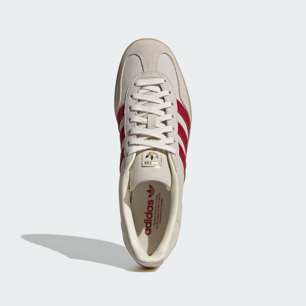 IH9676 Adidas Gazelle Indoor Cream WhiteTeam Victory Red (Men's)