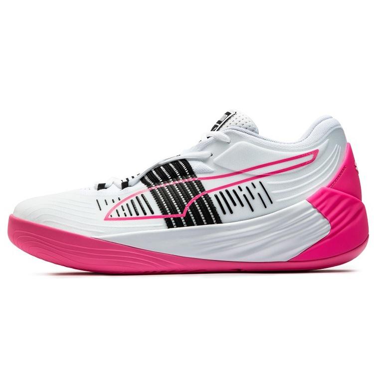 PUMA Fusion Nitro White Black Pink Men s 195514-09 EU 42