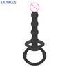 Prostate Massager Cock Delay Ring Bead Anal Butt Insert Plug Men Women Sex Toy