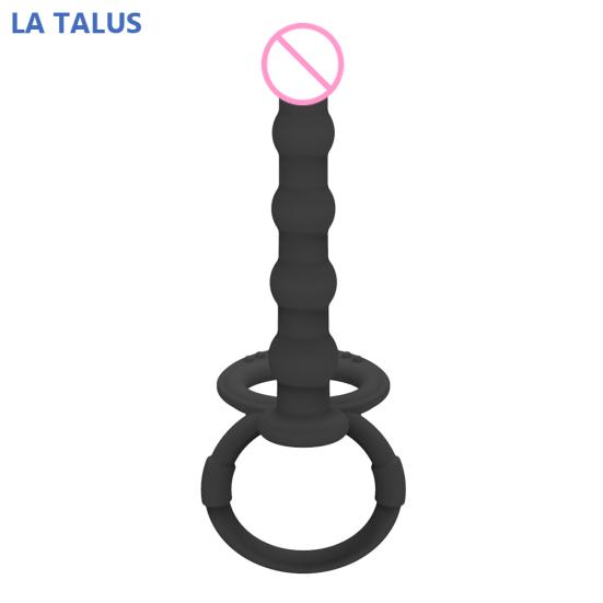 Prostate Massager Cock Delay Ring Bead Anal Butt Insert Plug Men Women Sex Toy