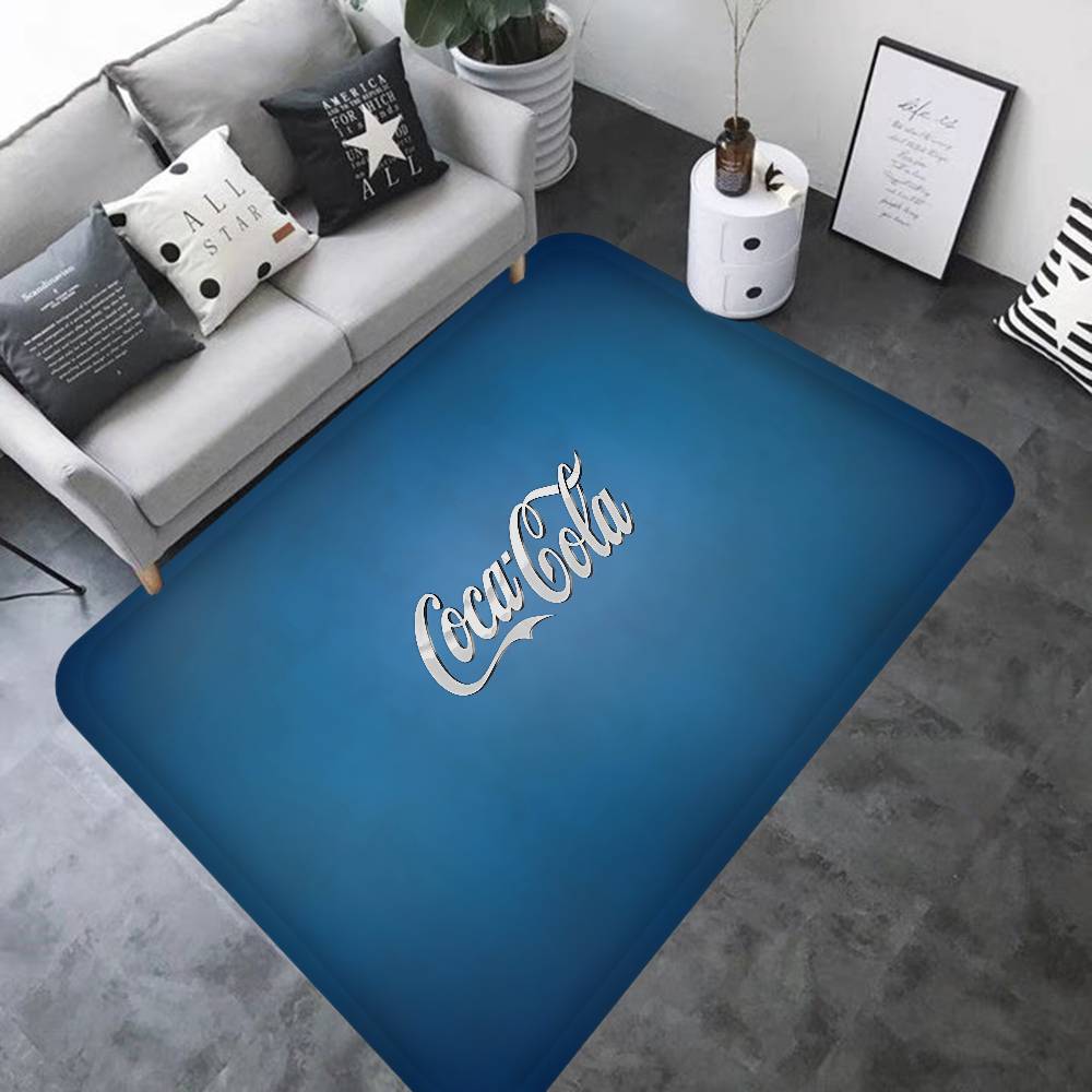 C-Coca C-cola Vintage Logo Rohožka Omyvatelná Protiskluzová Rohožka do Obývacího Pokojového Prostoru u Pohovky a Křesel Kuchyňská Rohožka Před Dveřmi Koberec