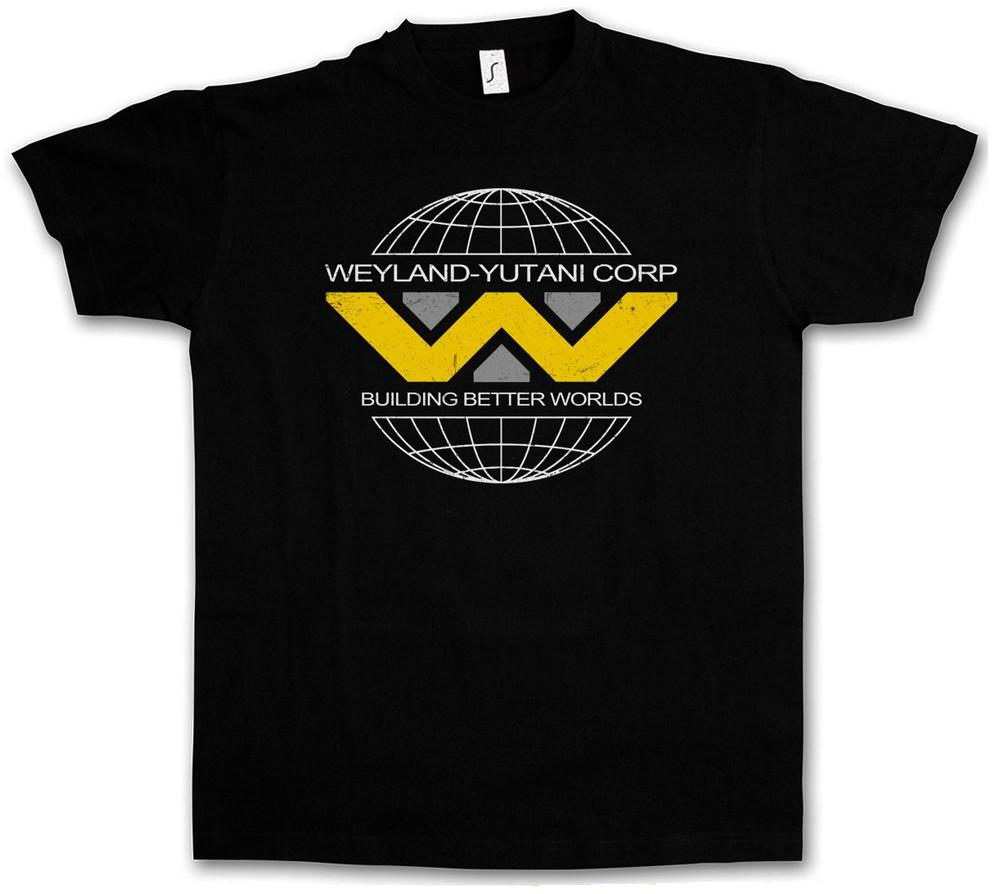 WEYLAND YUTANI II T-SHIRT Corp Corporatin Alien Ripley Movie Aliens Prometheus