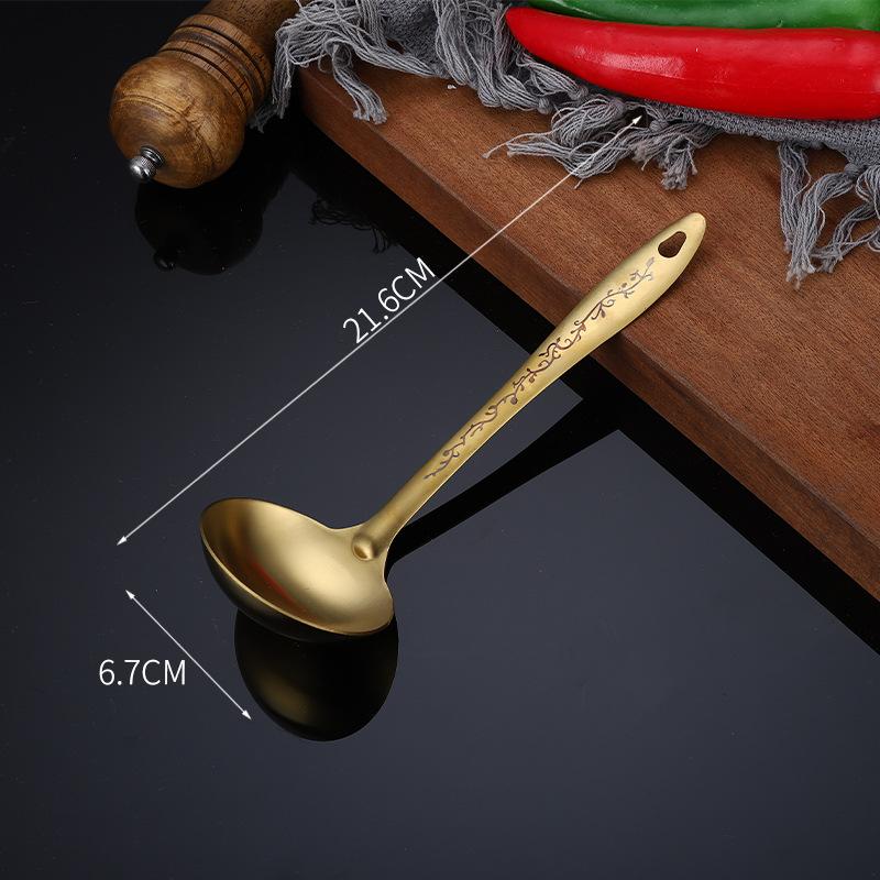 Stainless Steel Spatula Colander Frying Cooking Utensils Wholesale Shovel Hot Pot Household Kitchen Set Utensil Tools Gadgets