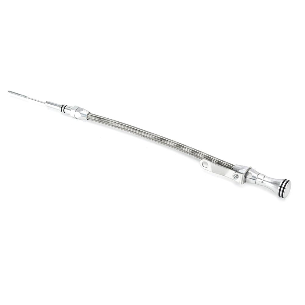 

Гибкий масляный щуп из серебристого алюминиевого сплава для двигателей Chevy Big Block 1965-1990 годов 396 427 454 502