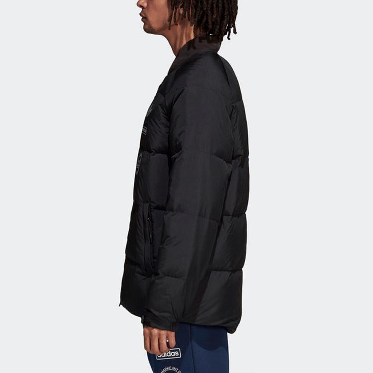 Adidas Originals Grafická bunda Větrovka Vatovaná bunda Pánské svrchní oblečení Černá DP8555