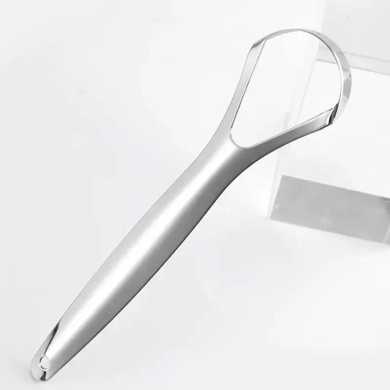 

4Pcs Stainless Steel Tongue Scraper, Portable Tongue Scraper, Oral Care Halitosis Cleaner, Suitable For Home And Clinic Use