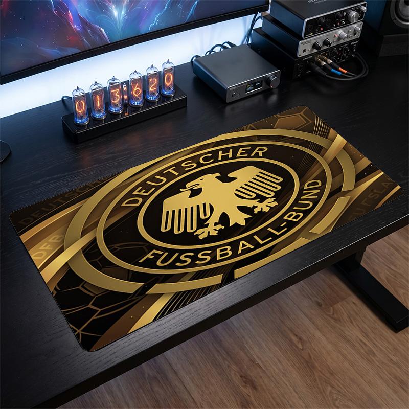 Germany Football Crest Mouse Pad, Extended Non Slip Rubber Desk Mat for Gaming Office Laptop Fan Gift