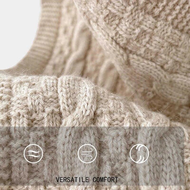 Şal cu glugă tricotat, eşarfă de modă dulce, în aer liber, caldă, confortabilă, de culoare solidă, accesorii tricotate pentru umeri, toamnă iarnă