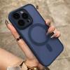 For iPhone 14 15 16 Pro Max 15 16 Plus 11 12 13 mini Magnetic Wireless Charging Cover Luxury Matte Armor Magsafe Shockproof Case