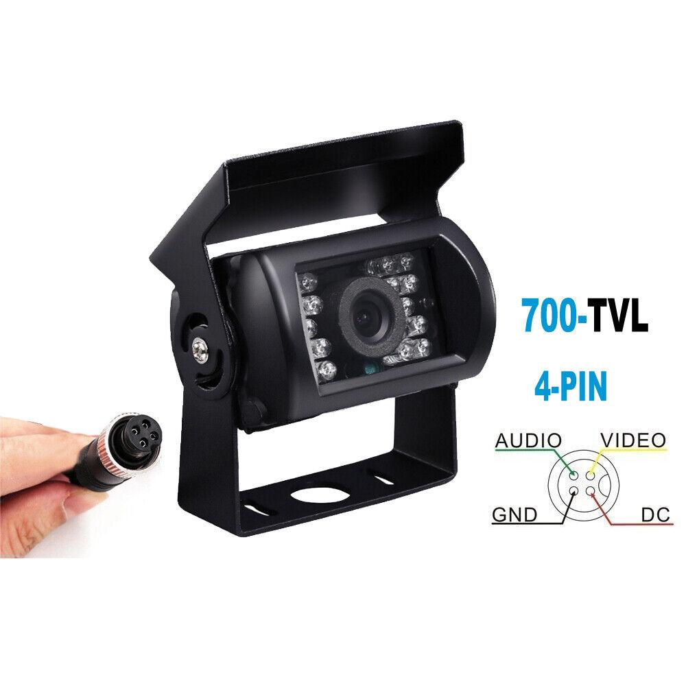 

4Pin18 LED IR камера заднего вида для автобуса, грузовика, фургона, автофургона, CCD 4Pin, автомобильная камера заднего вида, водонепроницаемая камера заднего вида для автобуса, грузовика 12 В/24 В чёрный