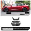 For Tesla Model 3 Highland 2025 Mud Flaps Invisible Front And Rear Wheel Fenders Car Modification Accessories Mudguards 6pcs/set