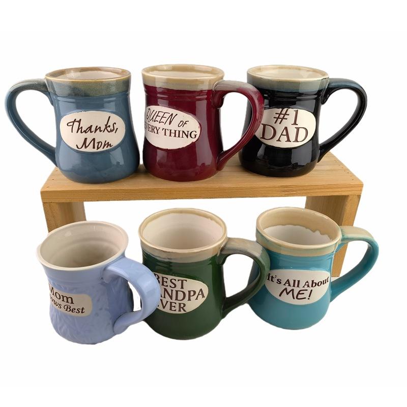 Letter Mug Breakfast Cup Retro Big Belly Ceramic Cup Coffee Cup Wax Can Cup Aromatherapy Cup Nostalgic Letter Water Cup