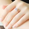 Water Crystal Rose Gold Claw Ring With Adjustable Size For Men Women Gift