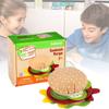 Colorful Diy Felt Burger Toy Set For Creative Play And Imaginative Sandwich Fun