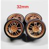 4pcs 1/18 32mm/36mm/42mm Diameter Plastic Wheels Rubber Tires RPF1 RAYS TE37 57CR CE28 BBS ABS Rims for 1:18 Model Car