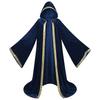 Halloween Death Cloak with Long Sleeve, Hooded Death Robe Cloak Meidieval Cape Costume for Adult Cosplay Party Halloween