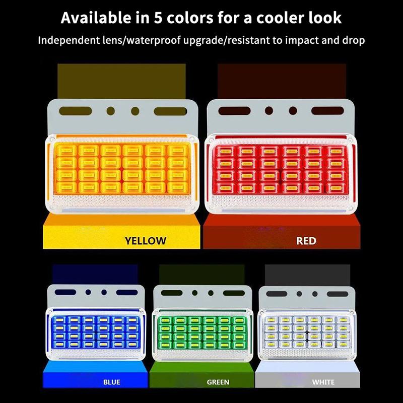 Led Side Light 24V Waterproof For Truck Trailer And Bus Wide Waist Light Suitable For Side Marker And Rear Light Applications