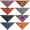 Halloween Pet Bandana Triangle Bib For Cats And Dogs Adjustable Collar Scarf Printed Neck Accessories Puppy Kitten Costume Decor