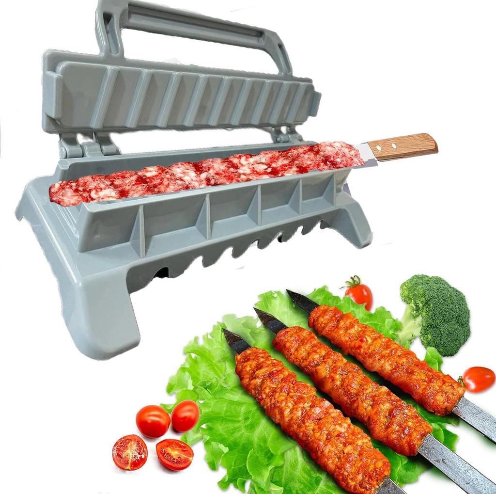 Portable Folding BBQ Skewer Tool: Outdoor Creative Meat Skewer Device