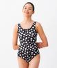 Jeteseu Women'S Splash U-Back Indoor Swimwear Cotton Clouds L4A5013