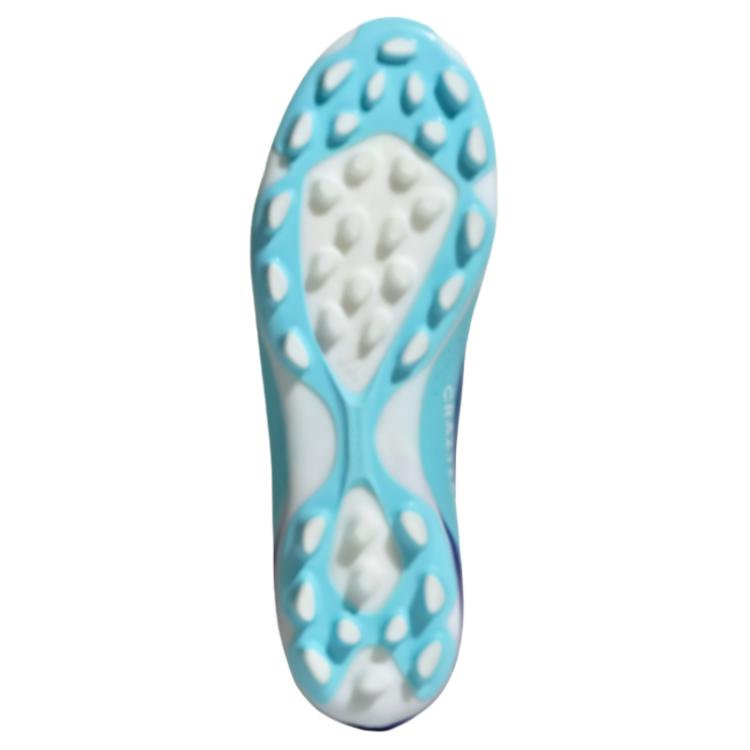 adidas X Crazyfast.3 Okrągły nosek Sznurowane AG (Gumowy krótki trzpień) Lekkie buty piłkarskie Unisex Buty piłkarskie Niebieskie Białe IG7652