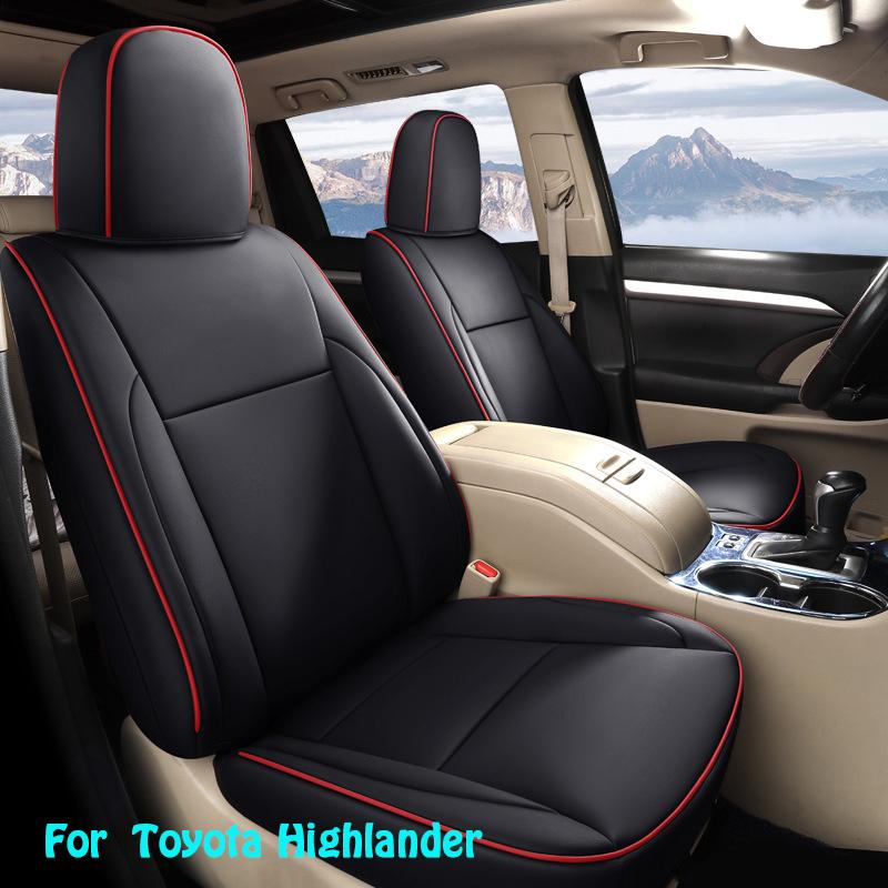 Original Car Seat Covers 1:1 Custom Model For Select Toyota Highlander 2015 2016 2017 2018 5 Seats  Auto Accessories Styling