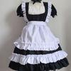 Women Pink Maid Outfit Costume Short Lolita Dress