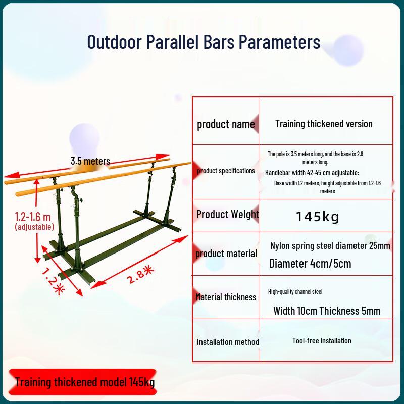 WEZHO Outdoor Pull-Up and Dip Station