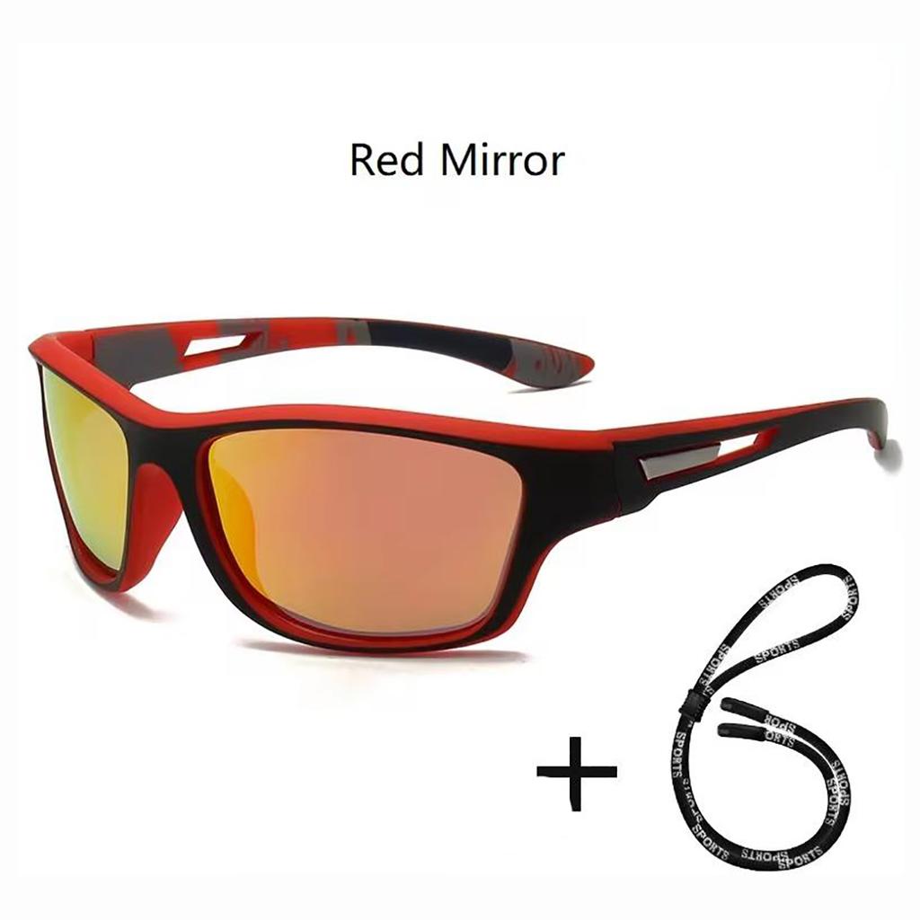 1pc Stylish Sports Sunglasses For Men & Women Outdoor Cycling Driving Fishing Polarized Fashion Glasses Comes With Strap