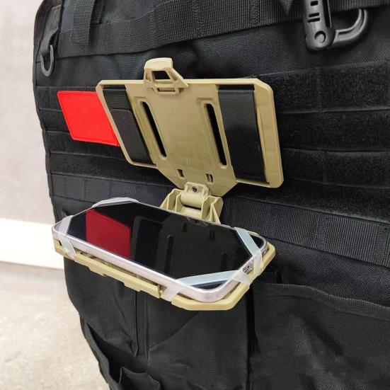 Faltbare Jagdweste, Telefonhalter, Plattenträger, Handyhalterung, universelle Brust-Navigationstafel, Handyhalter, Outdoor-Westenbefestigung