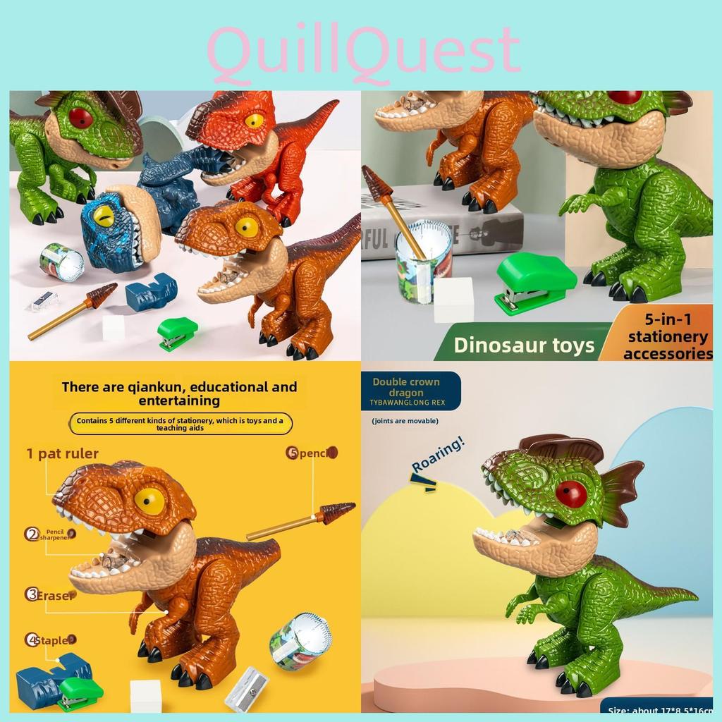 Dinosaur Stationery Set With Movable Joints For Kids Educational Gift