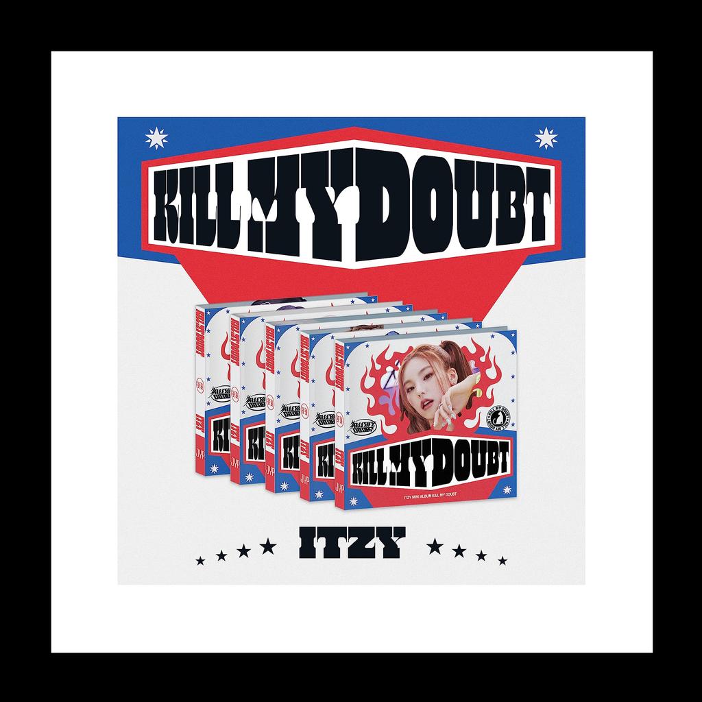 ITZY KILL MY DOUBT 7th Mini Album Digipack RYUJIN Version Unit Stamp Mini Folding Poster On Lyric Sealed CD+20p PhotoBook+1p PhotoCard+1ea Sticker+1p