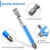 6/10Pcs Magnetic Screwdriver Bit Set Anti Slip Electric Drill Screw Driver Head Kit Impact Hand Tool PH1/PH2/PH3/PZ1/PZ2/PZ3