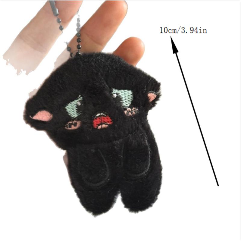 2/3 Pcs Cute Kitten Cat Plush Doll Toy Keychain Pendant Bag Hanging Ornament Backpack Charm Keyring Girl Birthday Christmas Gift